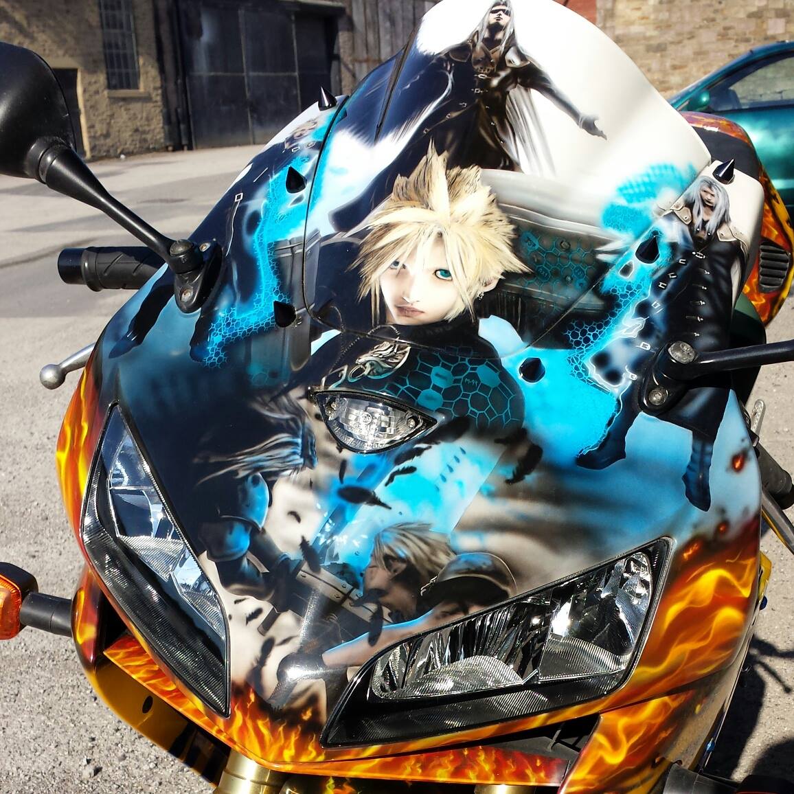 Final Fantasy 7 custom motorbike CBR 600RR
